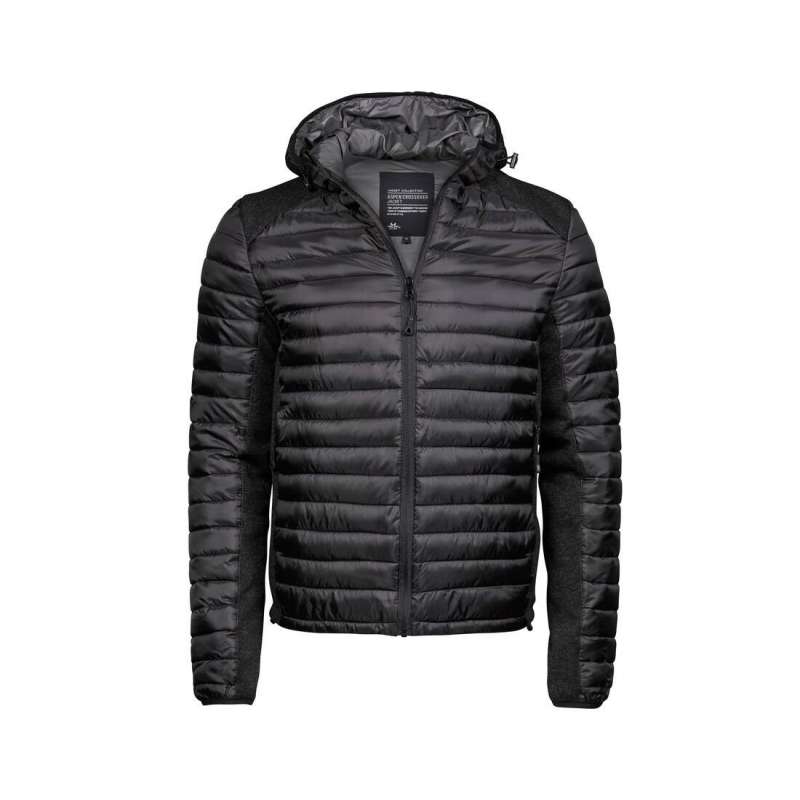 Men's crossover hooded jacket - Down jacket at wholesale prices