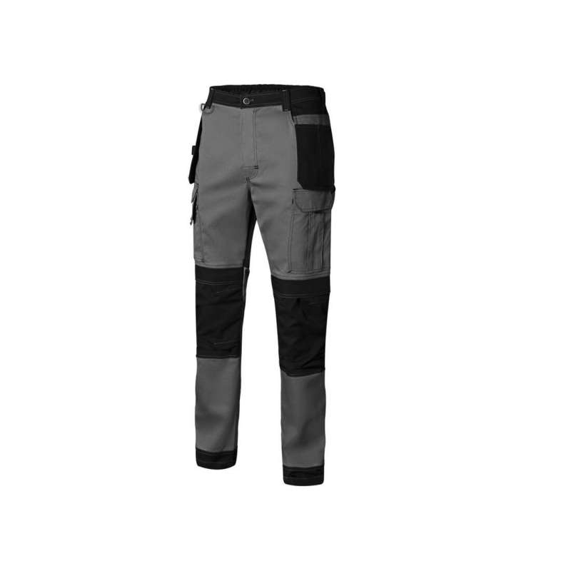 Two-tone canvas stretch pants - Safety clothing at wholesale prices