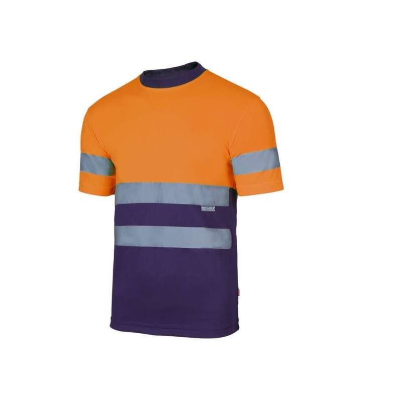 T-shirt technique bicolore haute visibilité - Vêtement de sécurité à prix de gros