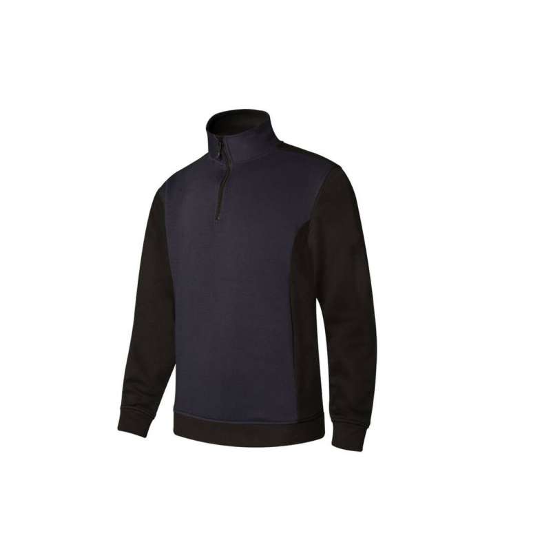 Two-tone zip-neck sweatshirt - Sweatshirt at wholesale prices