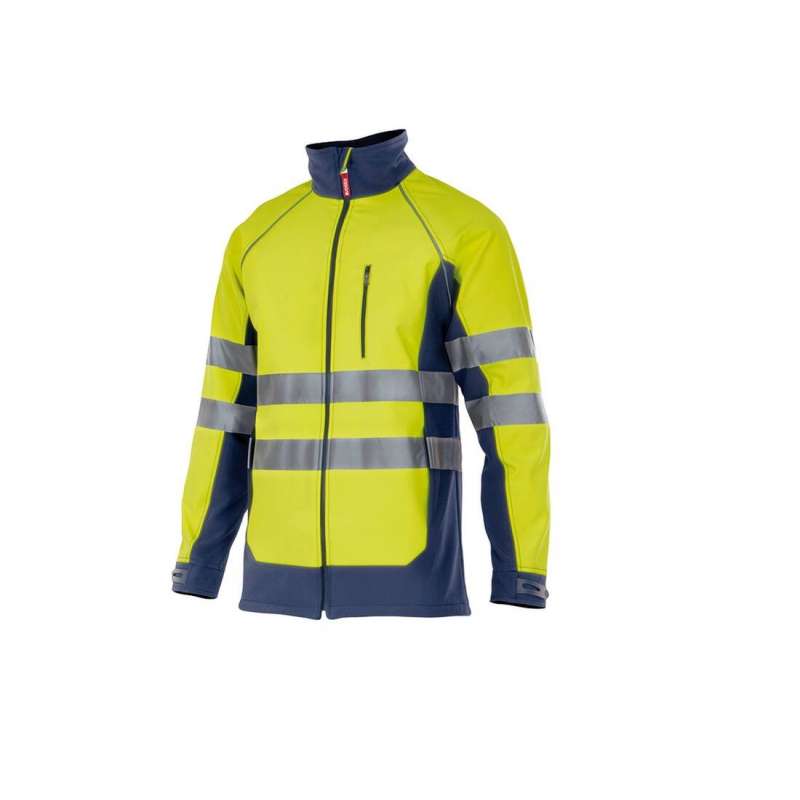 High-visibility two-tone softshell jacket - Office supplies at wholesale prices