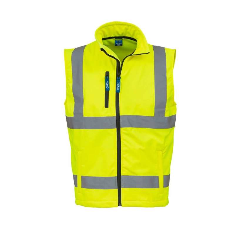 High-visibility softshell bodywarmer - Office supplies at wholesale prices
