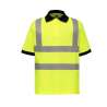 High-visibility short-sleeved polo shirt - Men's polo shirt at wholesale prices