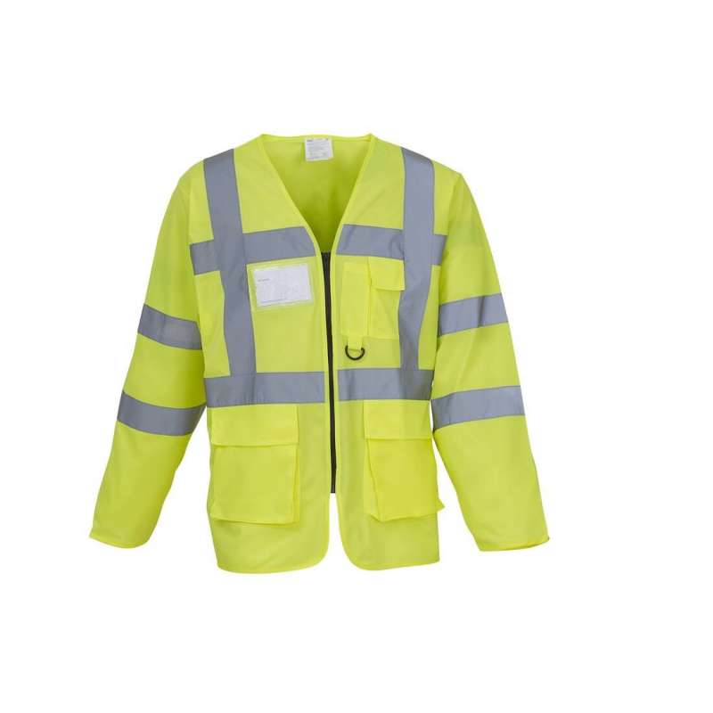 Long-sleeved, multi-pocket safety jacket - Office supplies at wholesale prices