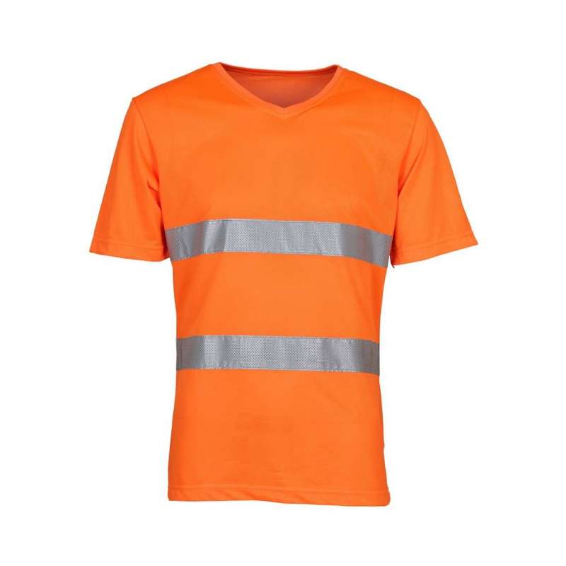 High-visibility v-neck T-shirt -  at wholesale prices