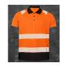 High-visibility polo shirt in recycled polyester - Recyclable accessory at wholesale prices