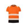 High-visibility T-shirt in recycled polyester - Recyclable accessory at wholesale prices