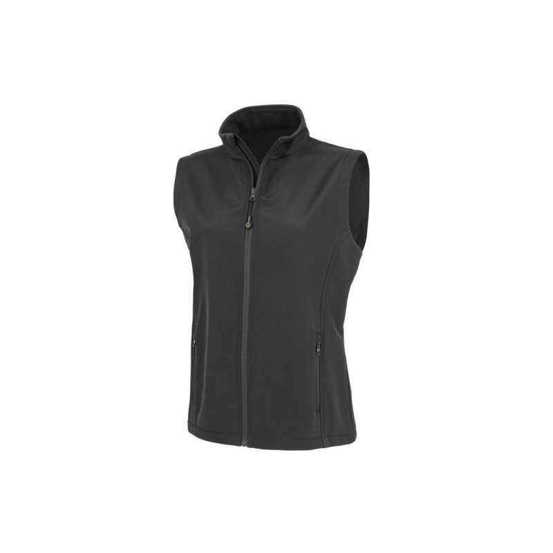 Women's softshell bodywarmer in recycled polyester - Recyclable accessory at wholesale prices