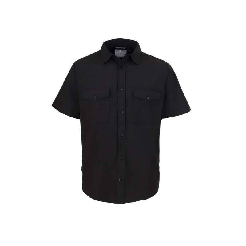 Short-sleeved shirt in recycled polyester - Recyclable accessory at wholesale prices