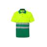 Two-tone short-sleeve high-visibility polo shirt - Velilla workwear at wholesale prices