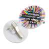 Badge met speld en QUADRIDOME  formaat - Badge tegen groothandelsprijzen