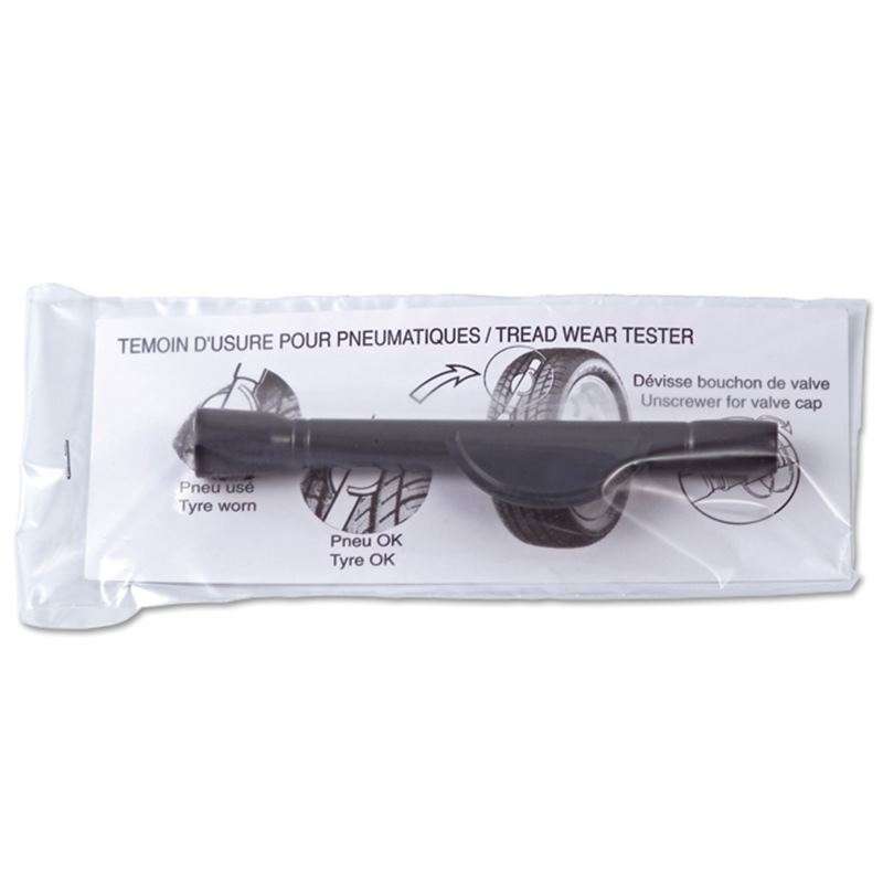 Tire wear tester in individual bag with instructions - Car accessory at wholesale prices