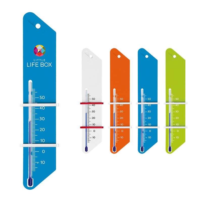 Thermometer buis 115 mm met kleurbanden - Thermometer tegen groothandelsprijzen