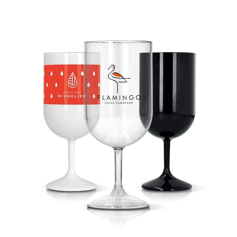 Verre a vin en plastique reutilisable tritan 18 cl à prix grossiste - Verre à vin à prix de gros