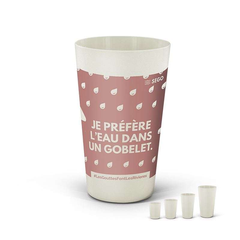 Gobelet riutilizzabile 60 cl in biocomposito a prezzi all'ingrosso - Bicchiere a prezzi all'ingrosso