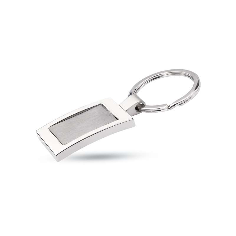 HARROBS - Metal rectangular key ring - Metal key ring at wholesale prices