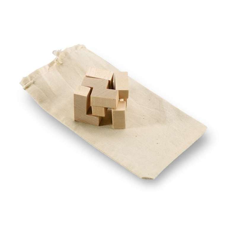 7-teiliges Holzpuzzle in Baumwolltasche zu Großhandelspreisen - Spiel und Spielzeug zu Großhandelspreisen 7-teiliges Holzpuzzle in Baumwolltasche zu Großhandelspreisen - Spiel und Spielzeug zu Großhandelspreisen