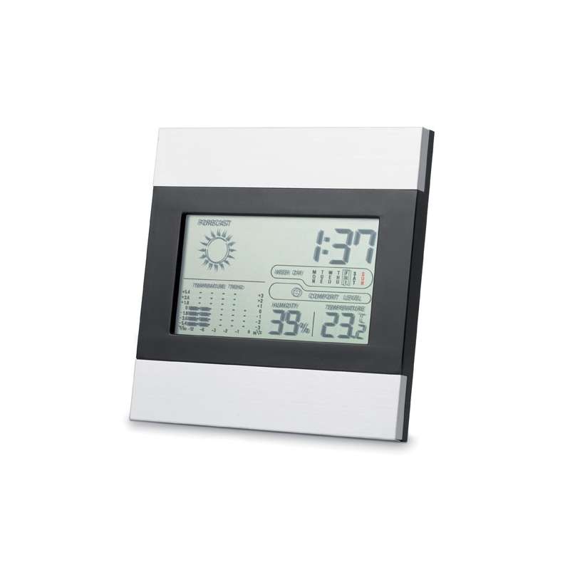 RIPPER - Black and silver weather station - Weather station at wholesale prices