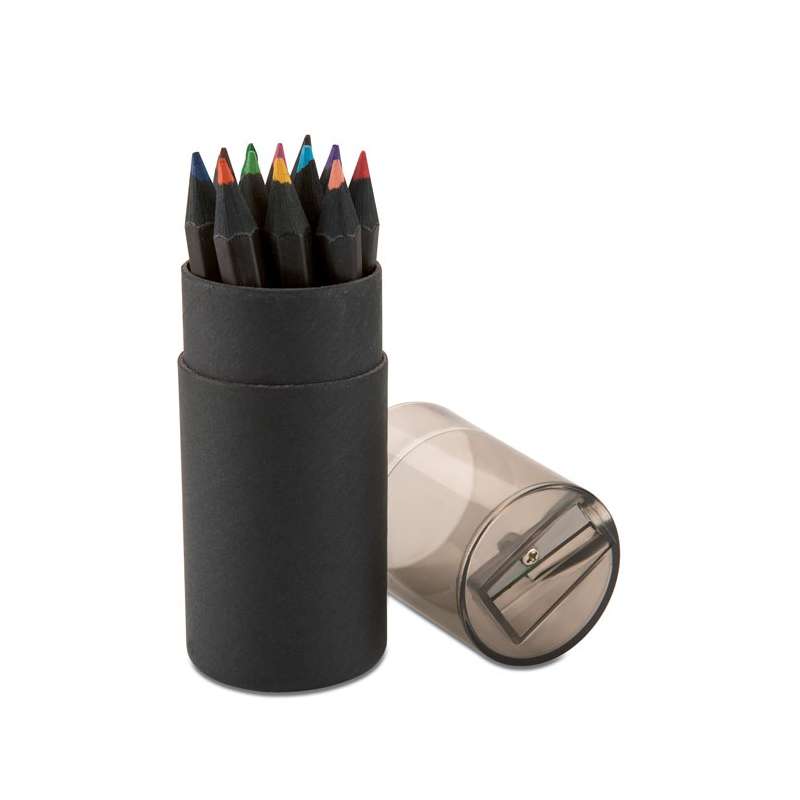 BLOCKY - 12 black crayons - Colored pencil at wholesale prices