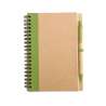 SONORA PLUS - Recycled notepad and pen - Notepad at wholesale prices