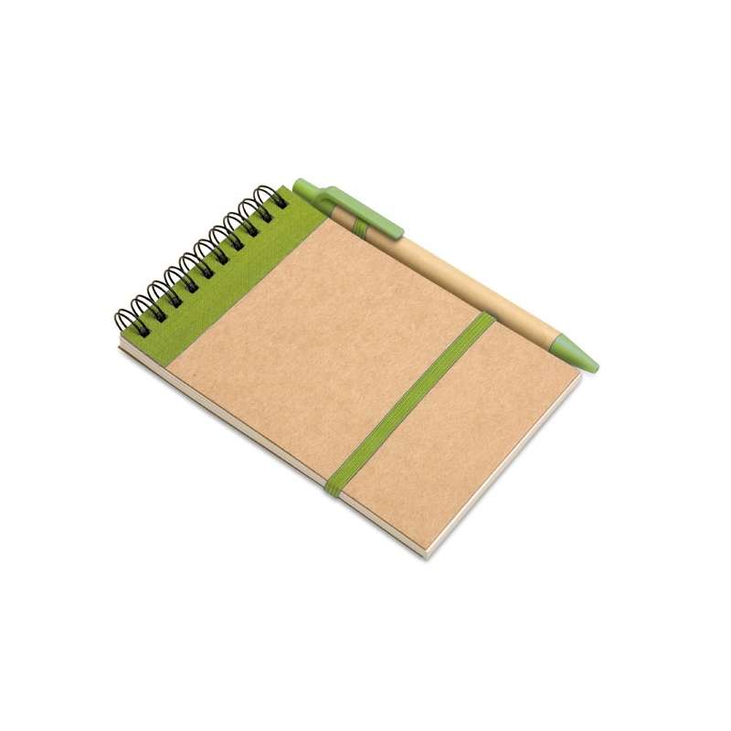 SONORA - Recycled notepad and pen - Notepad at wholesale prices