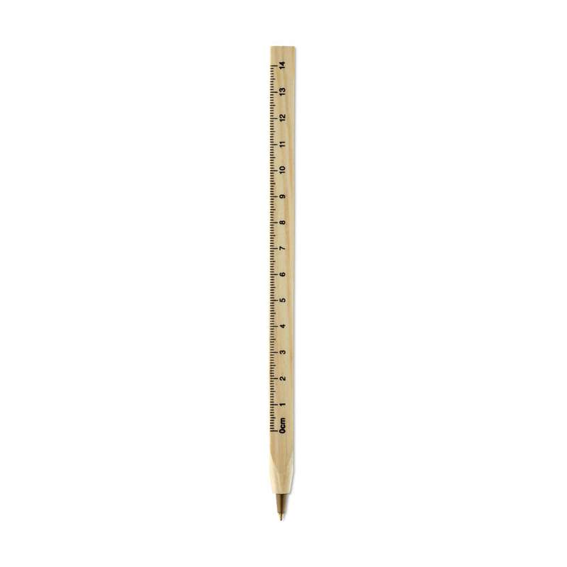 WOODAVE - Ballpoint pen - wooden ruler - Rule at wholesale prices
