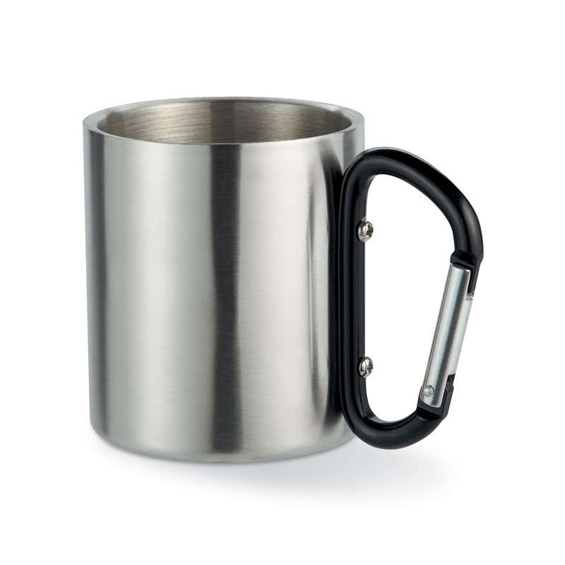 TRUMBO - Mug acier et anse mousqueton. - Mug à prix grossiste