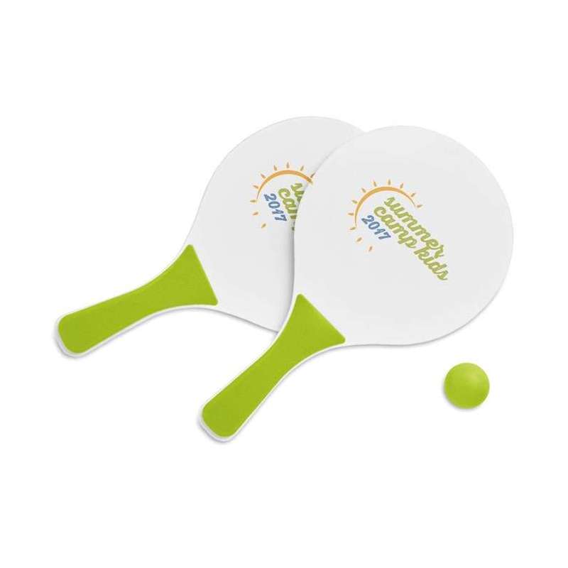 Set de tenis de playa 2 raquetas MDF - Juegos y juguetes a precios de mayorista Set de tenis de playa 2 raquetas MDF - Juegos y juguetes a precios de mayorista