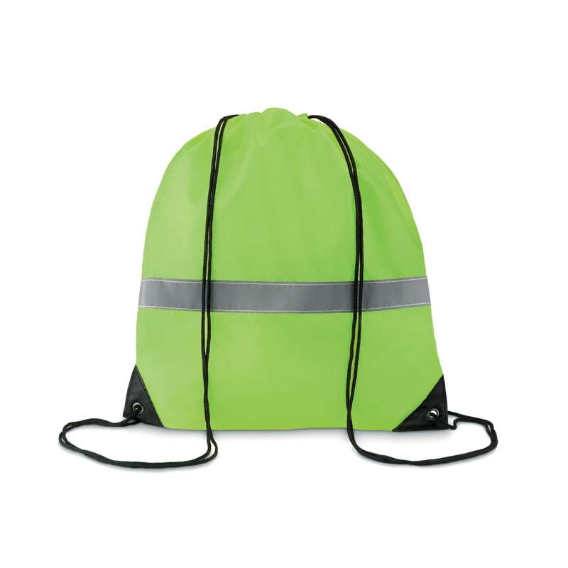 STRIPE - Drawstring bag with reflective strips - Various bags at wholesale prices