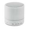 ROUND WHITE - Round speaker with LED - Phone accessories at wholesale prices