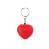 Heart-shaped PU key ring - Plastic key ring at wholesale prices