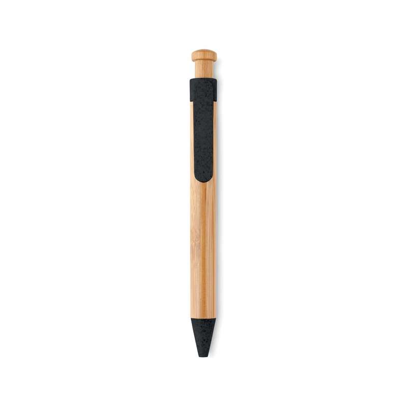 TOYAMA - Bamboo/straw wheat and ABS pen - Ballpoint pen at wholesale prices