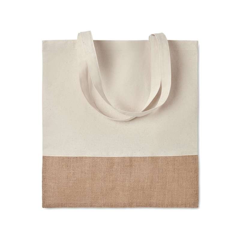 INDIA TOTE - Shopping bag with jute. - Shopping bag at wholesale prices