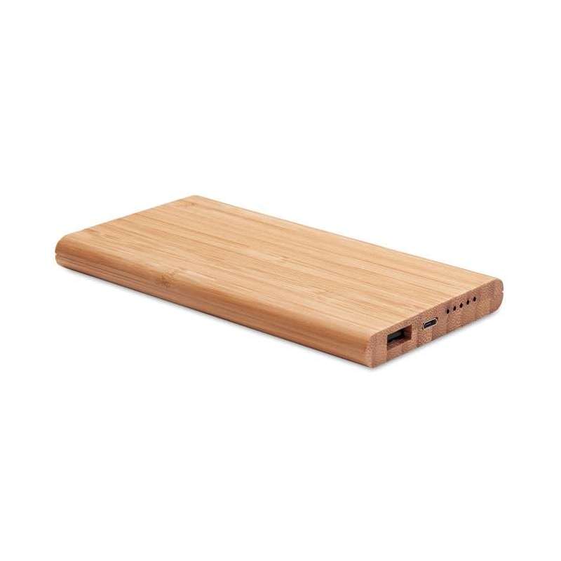 Powerbank 6000 mAh in bambù tipo C - Powerbank / batteria esterna a prezzi all'ingrosso Powerbank 6000 mAh in bambù tipo C - Powerbank / batteria esterna a prezzi all'ingrosso