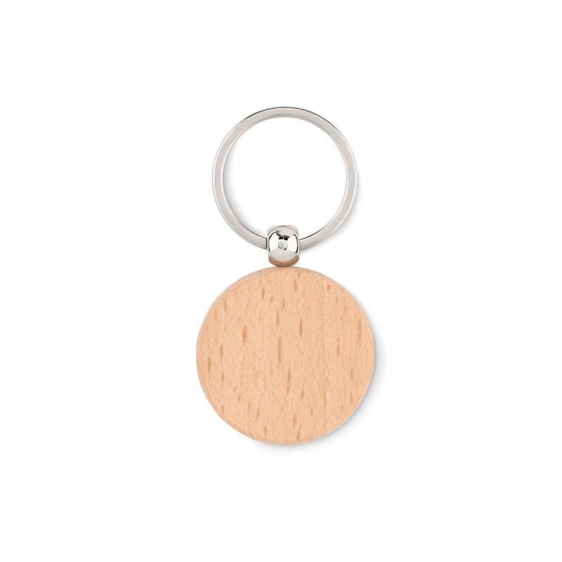 TOTY WOOD - Round wooden key ring - Key ring at wholesale prices