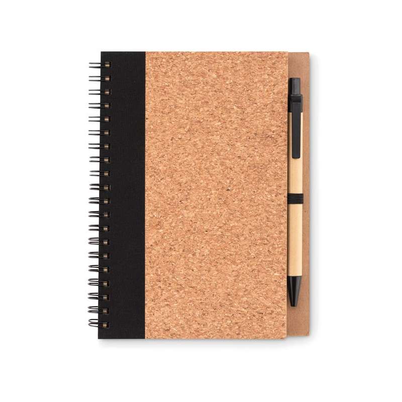 SONORA PLUSCORK - Cork notebook with pen - Notepad at wholesale prices
