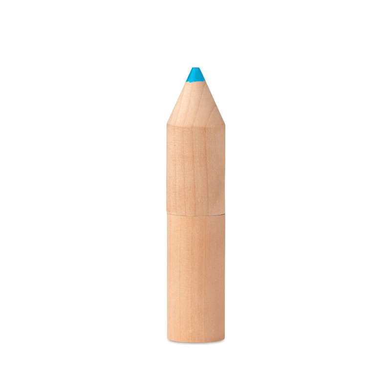 PETIT COLORET - 6 pencils in wooden case - Colored pencil at wholesale prices