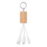 CLAUER - Bamboo cable 3 in 1 - Key ring 2 uses at wholesale prices