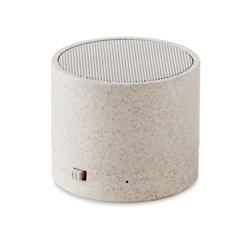 ROUND BASS - BT wheat straw loudspeaker A - Phone accessories at wholesale prices