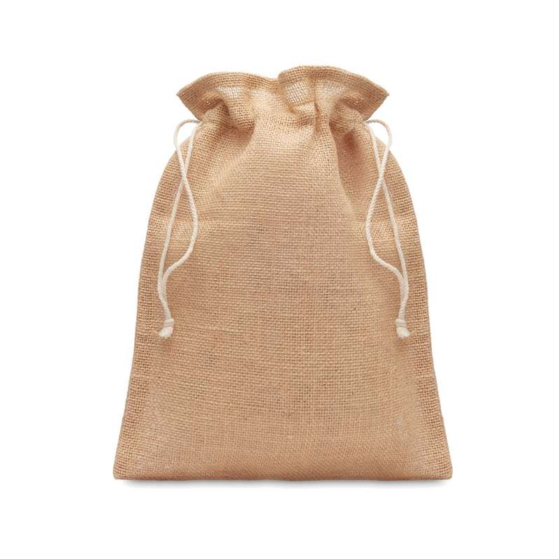 Small jute gift bag _ 14 * 22 cm - Various bags at wholesale prices