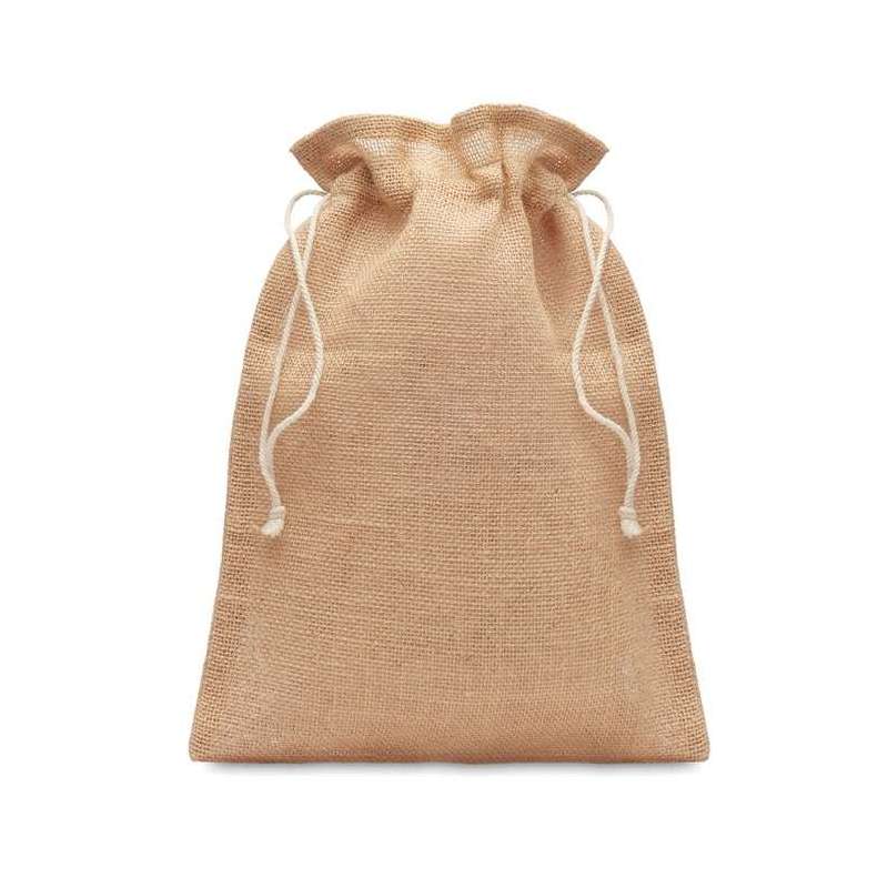 Jute cadeauzak 25 x 32 cm met koord - Natuurlijke tas tegen groothandelsprijzen Jute cadeauzak 25 x 32 cm met koord - Natuurlijke tas tegen groothandelsprijzen
