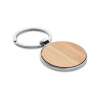 BALLARAT - Round metal bambou key ring - Wooden product at wholesale prices