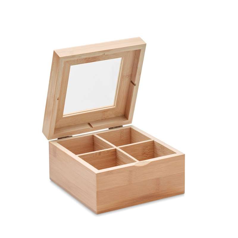 CAMPO TEA - Bamboo tea caddy - Wooden product at wholesale prices