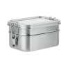 DOUBLE CHAN - Stainless steel lunch box. - Lunch box at wholesale prices