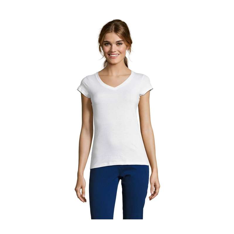 MOON WOMEN T-SHIRT 150g Blanc - Textile SOL'S à prix de gros