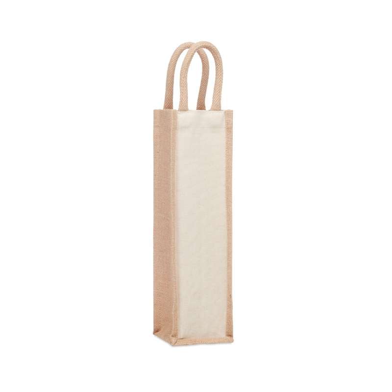 CAMPO DI VINO - Jute bottle bag - Natural bag at wholesale prices