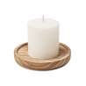 Round candleholder with vanilla candle - Candle holder at wholesale prices