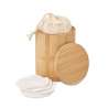 BELLA - Set of bambou fiber pads - Wooden product at wholesale prices