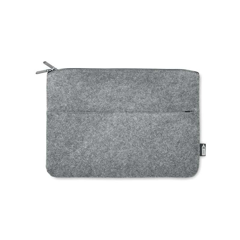 14-Inch RPET Felt Laptop Sleeve with Pocket at wholesale prices - Bag at wholesale prices 14-Inch RPET Felt Laptop Sleeve with Pocket at wholesale prices - Bag at wholesale prices