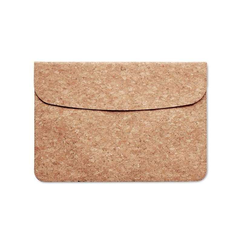 14-Inch Natural Cork Laptop Sleeve at wholesale prices - Bag at wholesale prices 14-Inch Natural Cork Laptop Sleeve at wholesale prices - Bag at wholesale prices